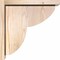 Ekena Millwork Crestline Smooth Corbel w/Backplate, Douglas Fir, 5 1/2"W x 14"D x 14"H COR06X14X14CRE01SDF - alternate 3